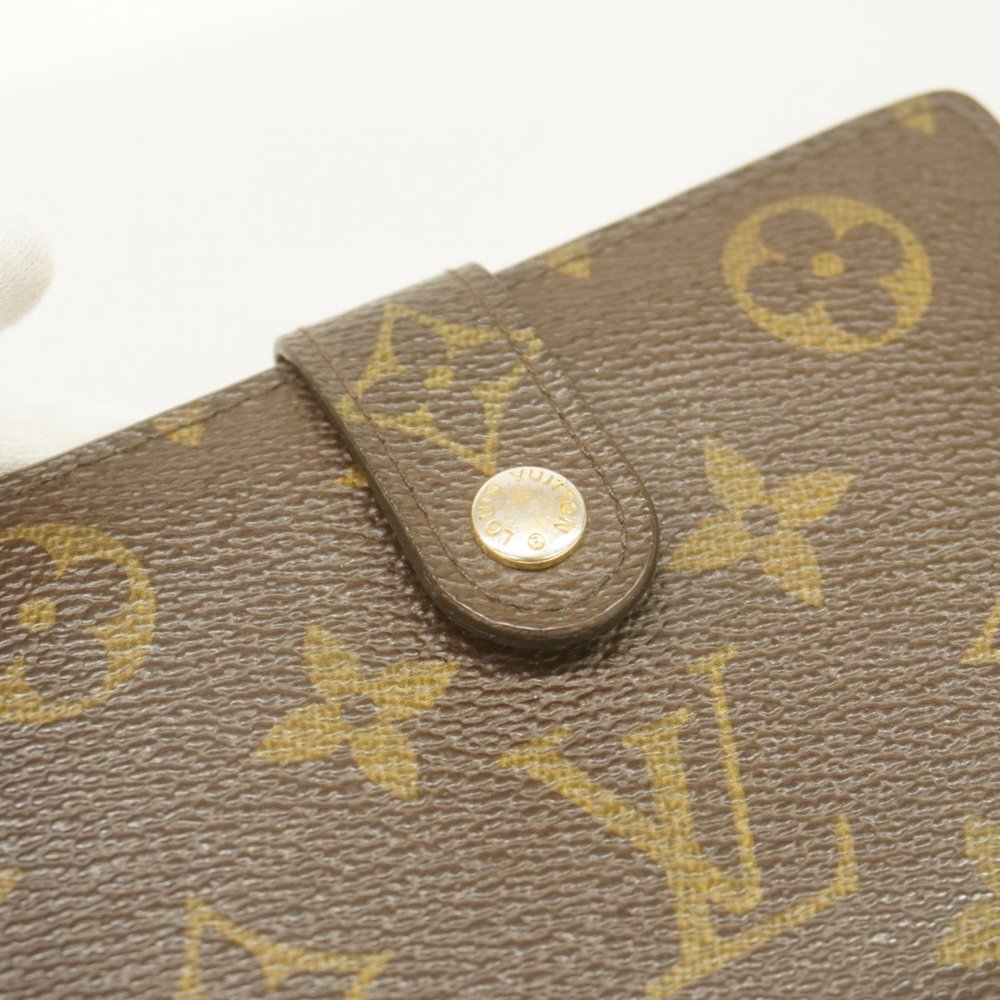 Louis Vuitton Wallet Monogram Portefeuille Viennese M61663 Brown Ladies - Picture 10 of 11